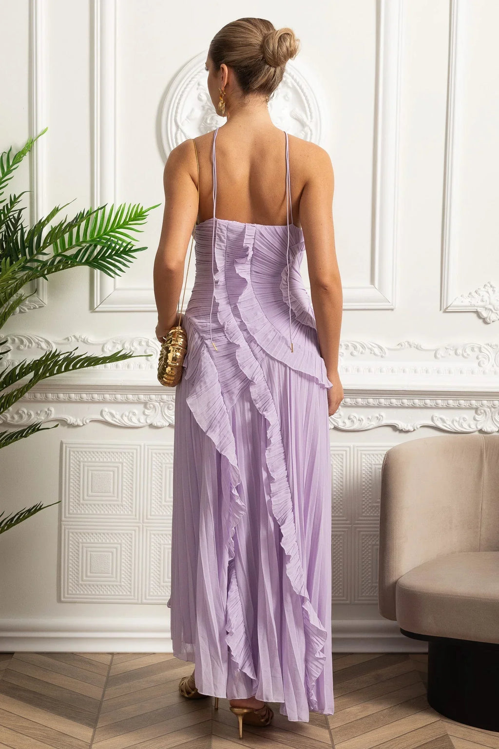 Liose Pileli Premium Midi Elbise