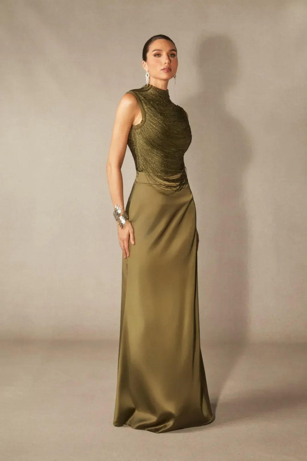 Raisa İşlemeli Premium Maxi Elbise